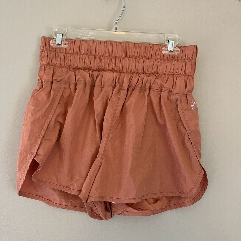 FP Movement Free People Womens Peach The Way Home Athletic Shorts Large Pull On - Picture 8 of 9